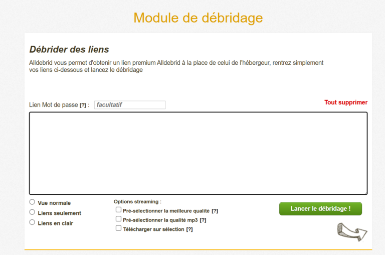 alldebrid 링크 변환